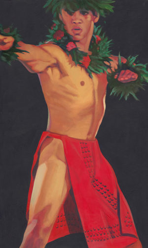 Hula Kane in Red | Aloha Art