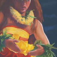 Kahiko with Yellow Lehua | Aloha Art