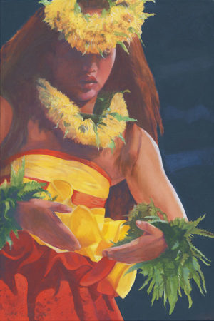 Kahiko with Yellow Lehua | Aloha Art