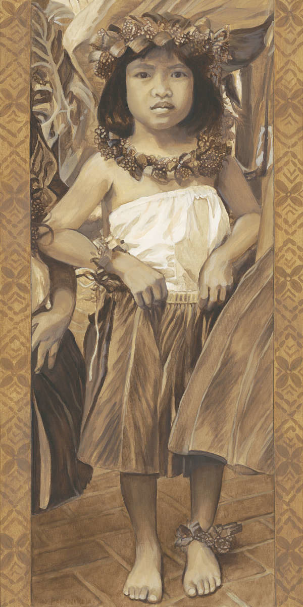 Young Dancer in Sepia | Hawaiian Art